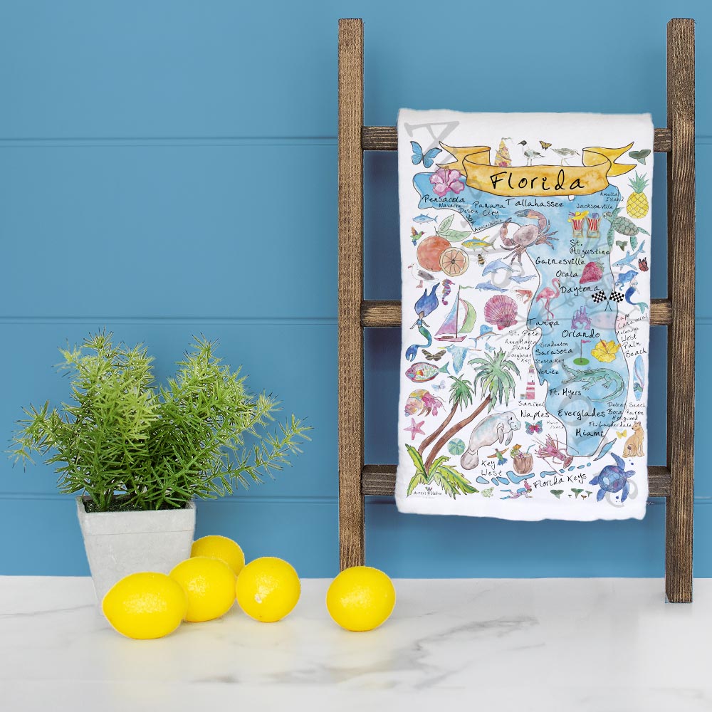 State Map Dish Towels