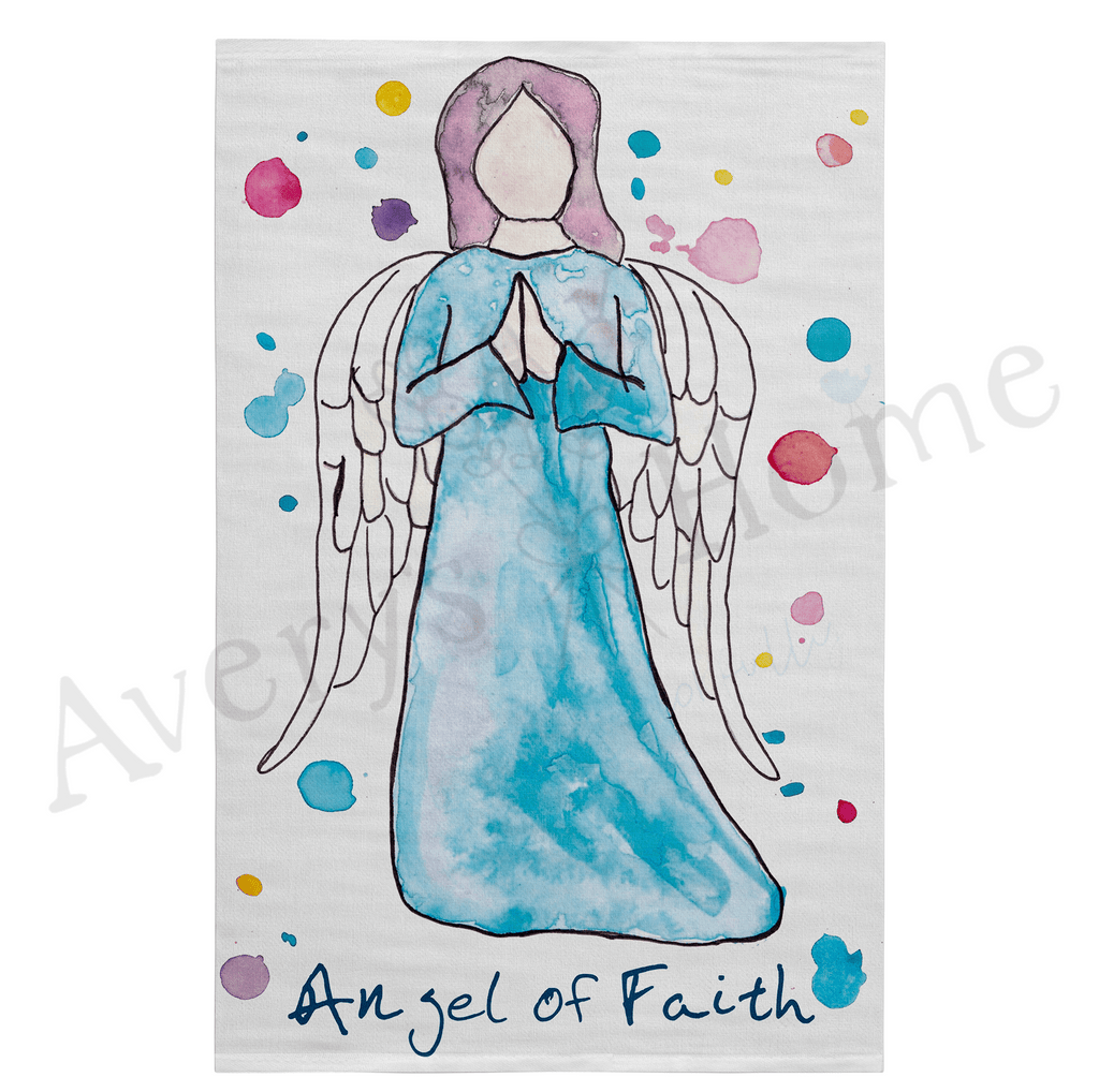 Angel of Faith Flour Sack Dish Towel