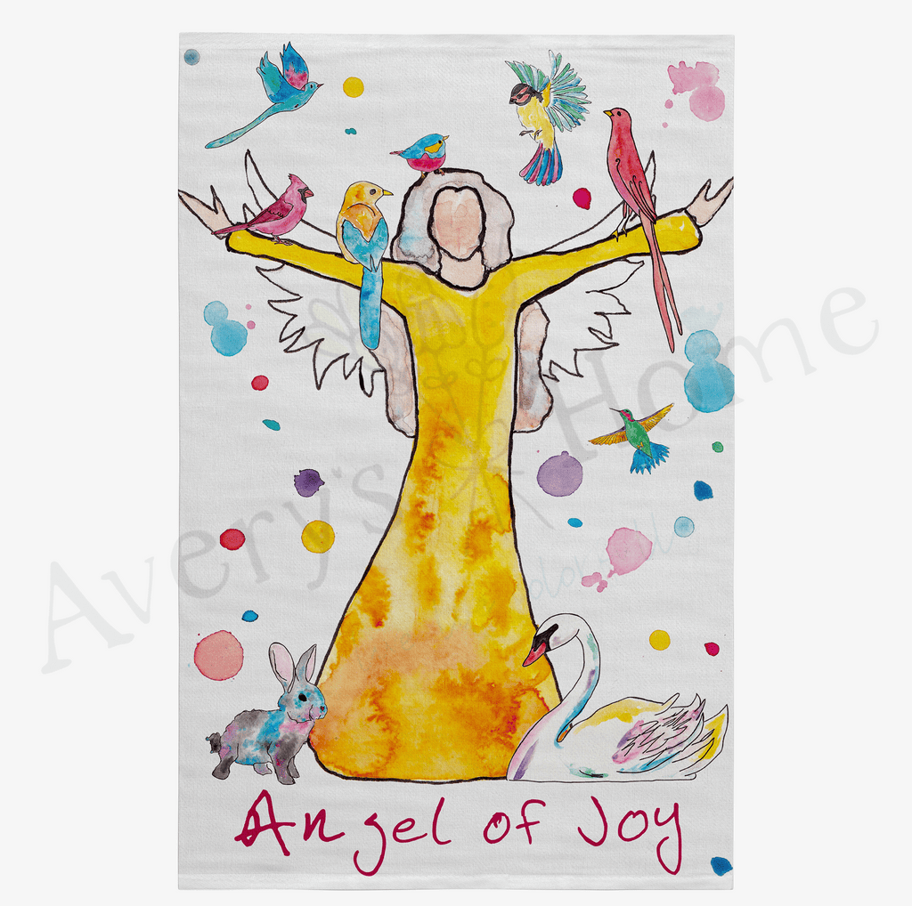 Angel of Joy Flour Sack Dish Towel