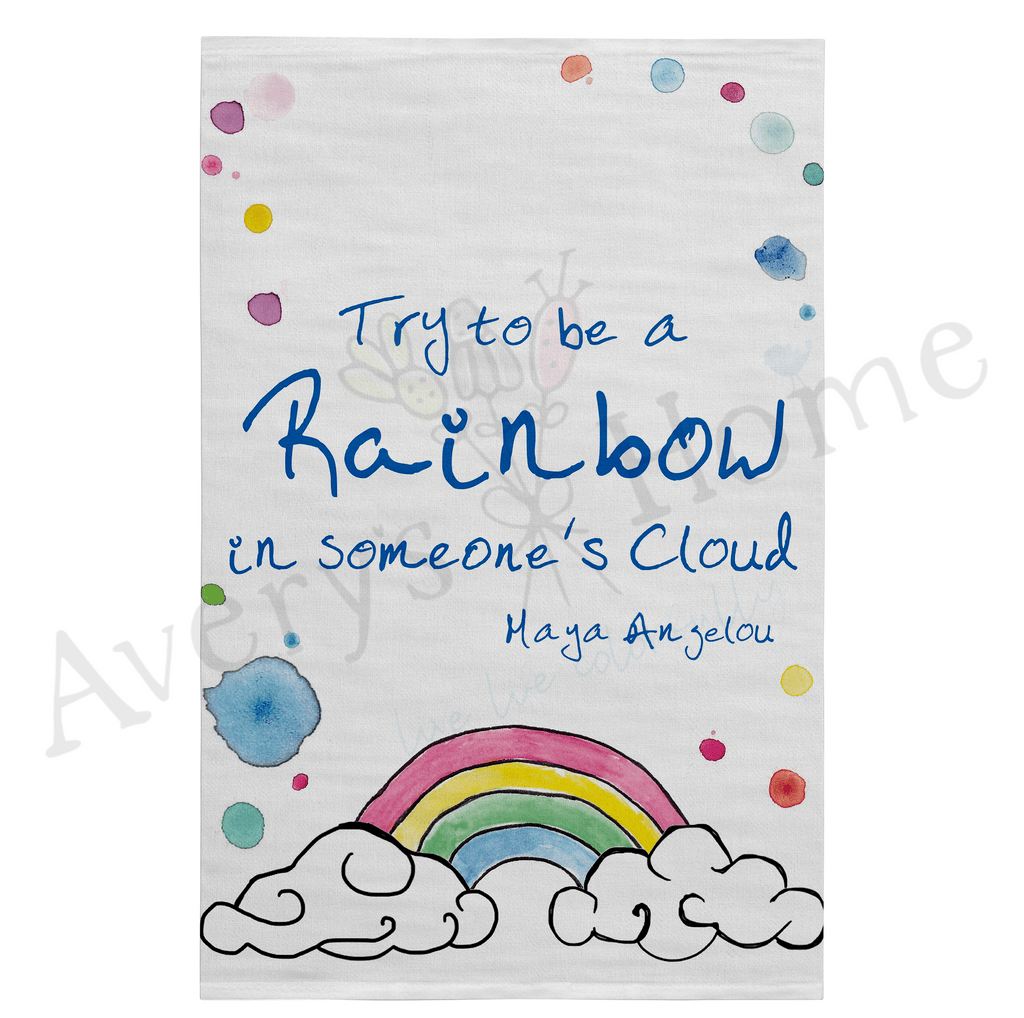 Be a Rainbow Flour Sack Dish Towel
