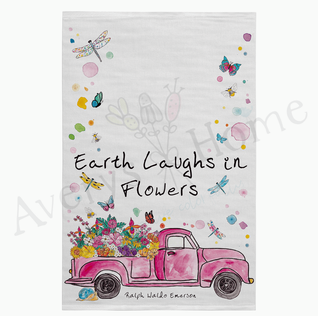 Earth Laughs In Flowers Flour Sack Dish Towel