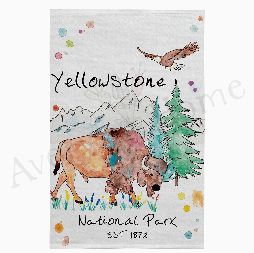 Yellowstone National Park Flour Sack Dish Towel