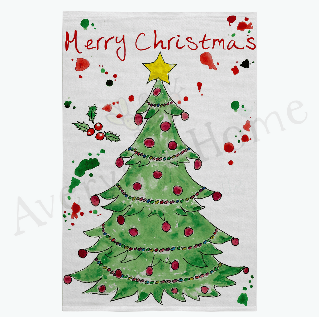 Christmas Tree Holiday Flour Sack Dish Towel